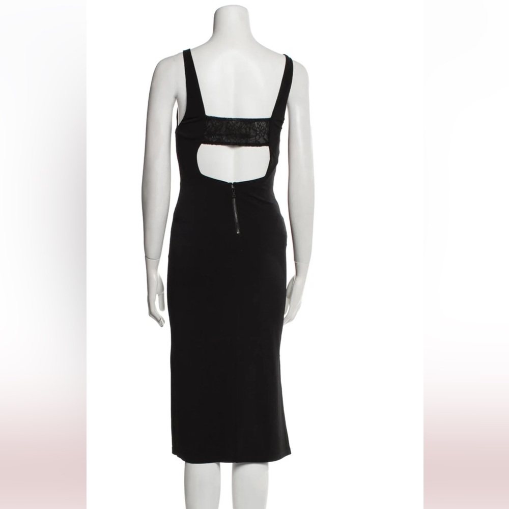 NWT Alice & Olivia midi “air” black cocktail dress, sz 2